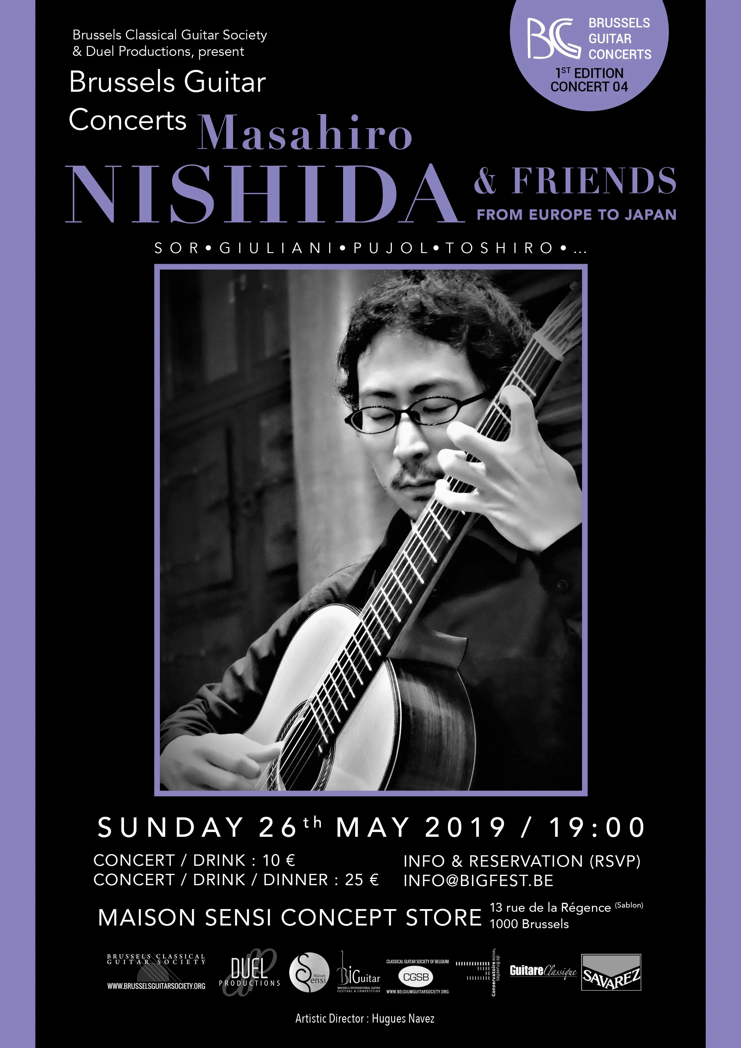 Masahiro Nishida - « From Europe to Japan » - Brussels Guitar Concerts