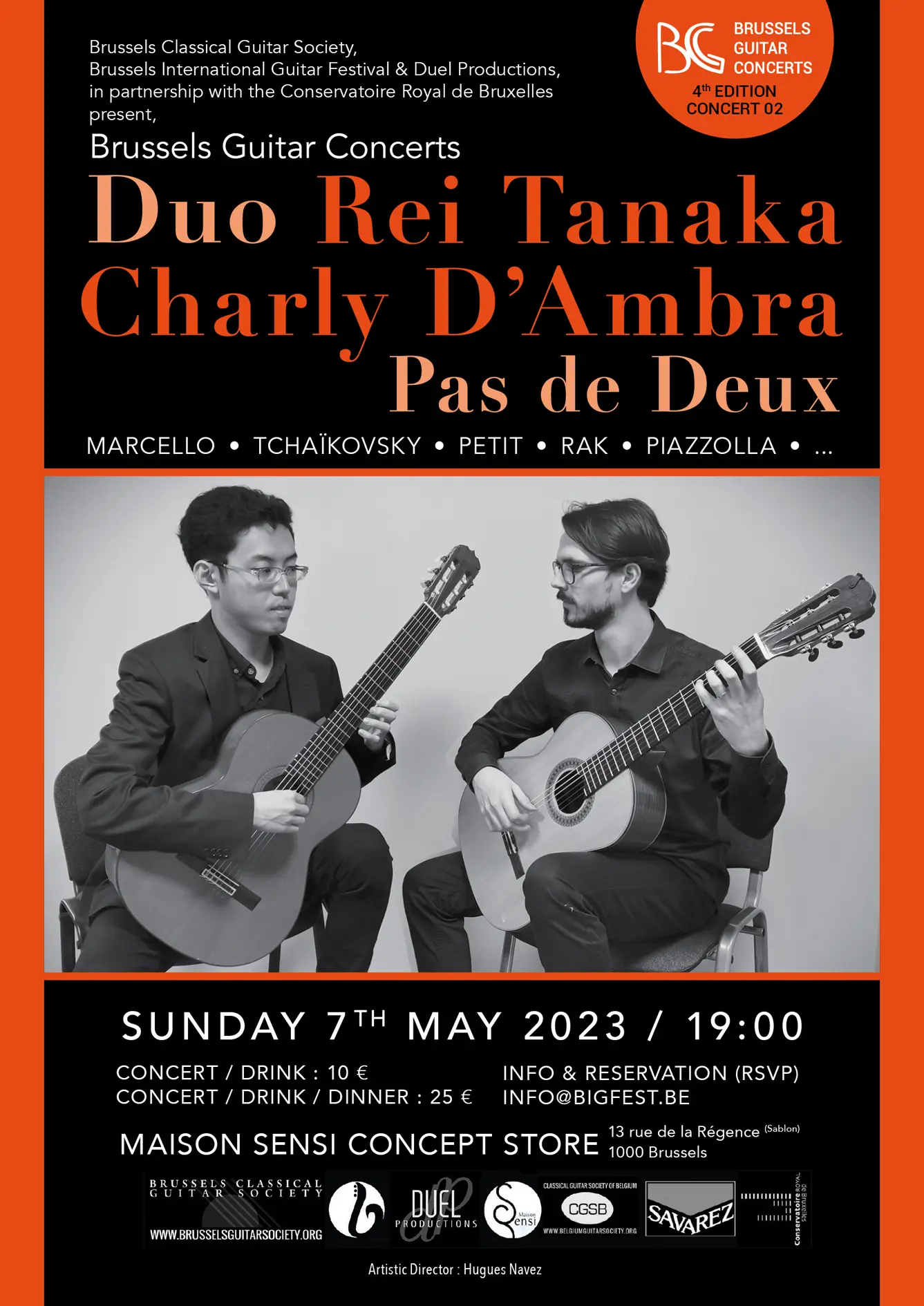 Duo Rei Tanaka & Charly D’Ambra - Pas de Deux - Brussels Guitar Concerts