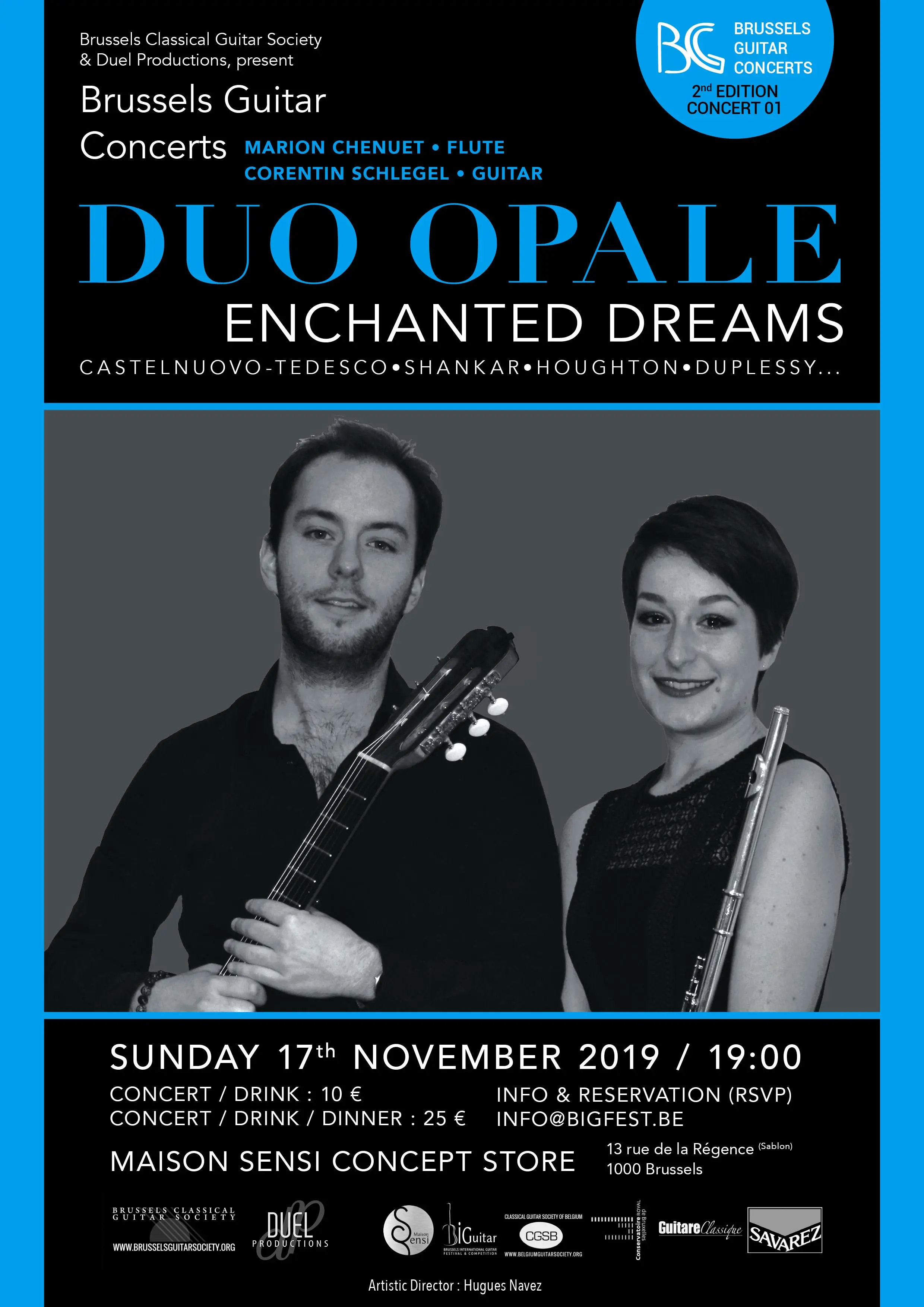 Duo Opale (Marion Chenuet & Corentin Schlegel) - « Enchanted Dreams » - Brussels Guitar Concerts