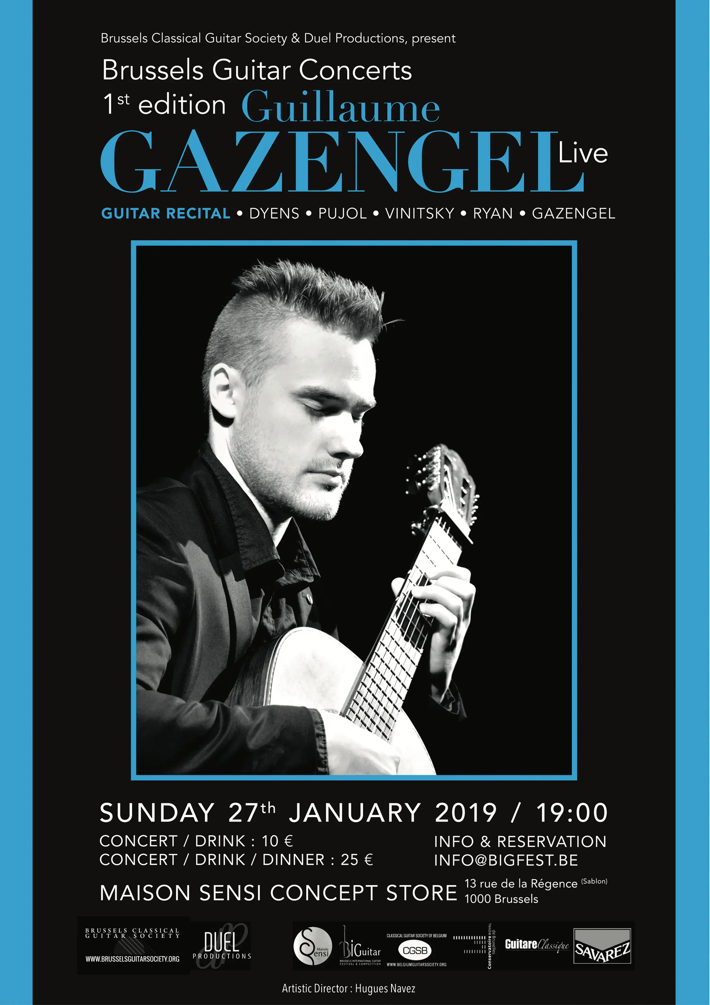 Guillaume Gazengel - « Guillaume Gazengel Live » - Brussels Guitar Concerts